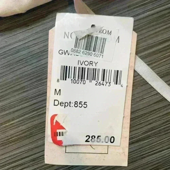 Katie May Ivory Deep V-Neck Open Back Sleeveless Cocktail Midi Dress Size M - Picture 12 of 16